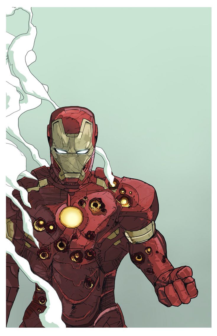 734x1136 Iron Man by Dave Seguin *