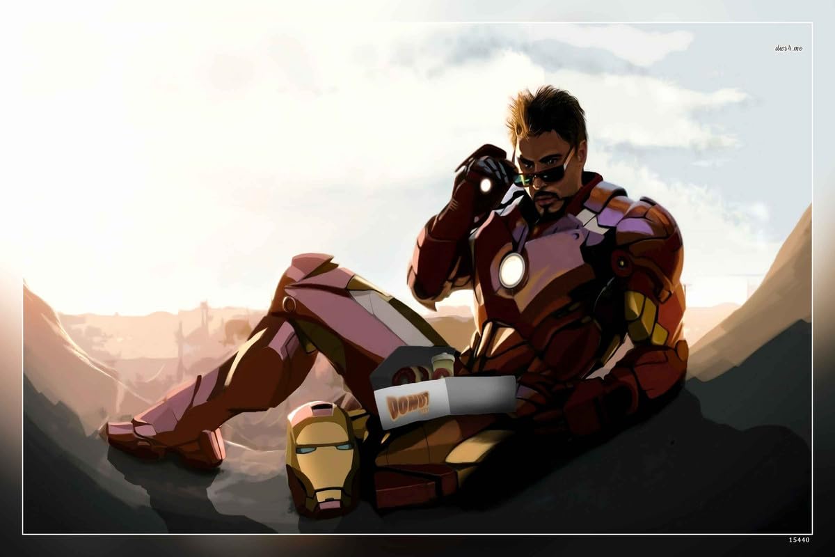 1200x800 POSTERDADDY Robert Downey Jr Iron Man Fan Art Tony Stark Poster Reprint Matte Finish Paper Unframed 12 x18 Inch (Multicolor) : Amazon.in: Home & Kitchen