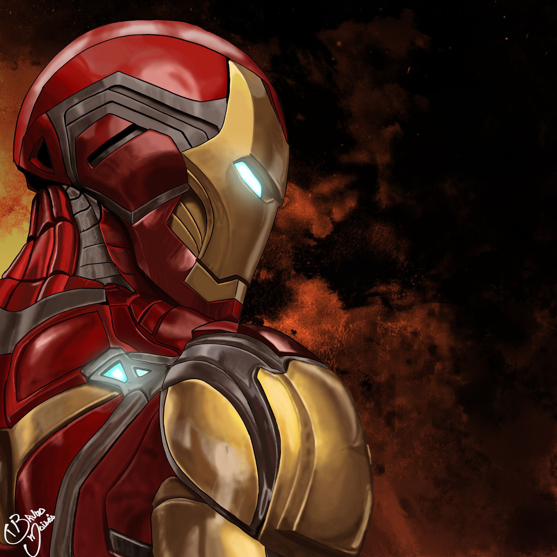 1920x1920 Fan Art Iron Man