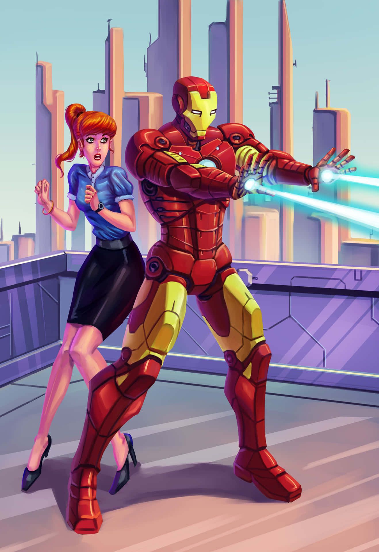 1318x1920 Download Suit Up With Iron Man Wallpaper