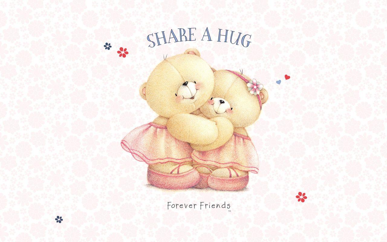 1280x800 Free download teddy wallpaper hug Forever Friends Bears Pint