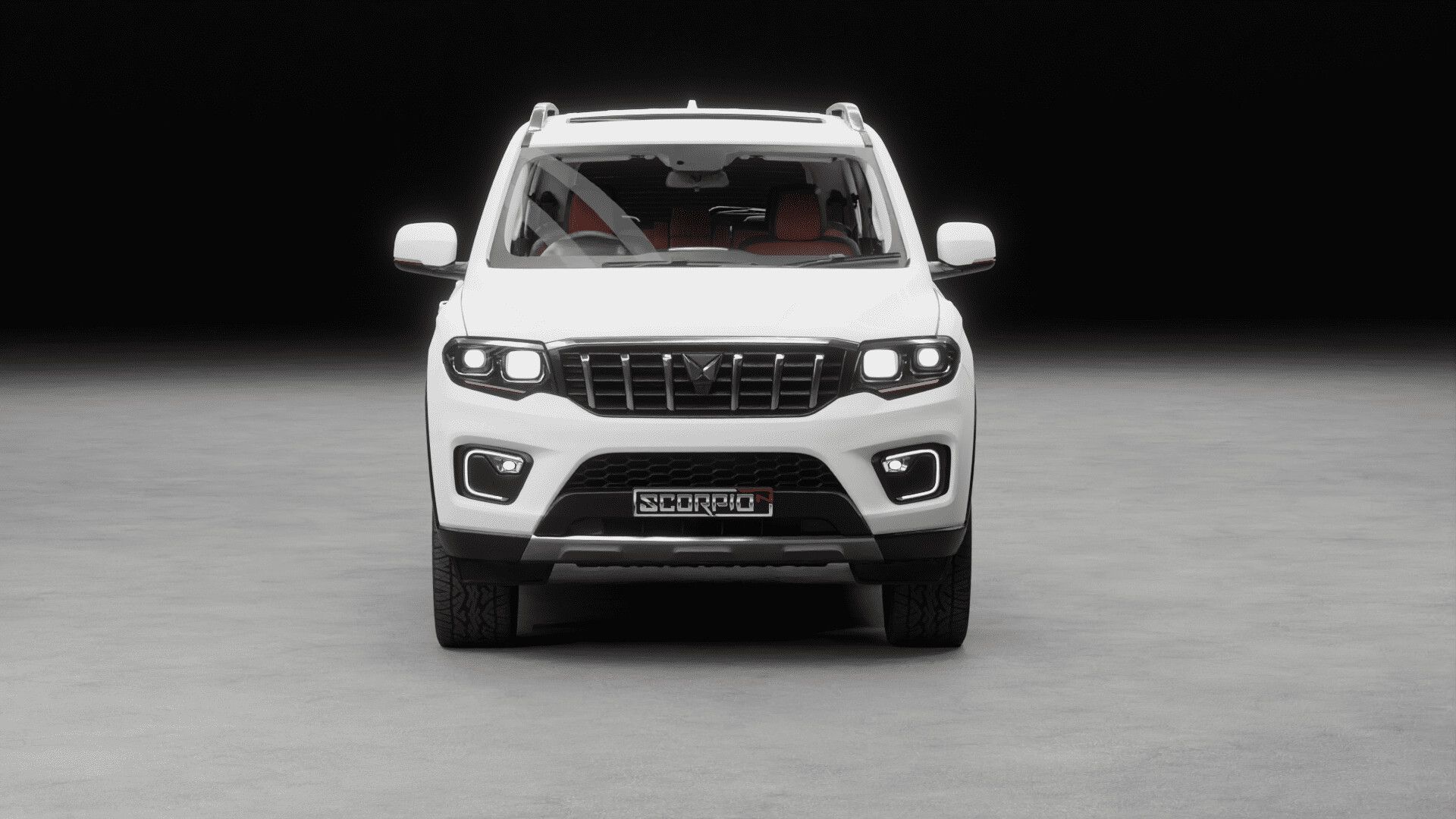 1920x1080 Mahindra Scorpio N 3D Model With Full Interior