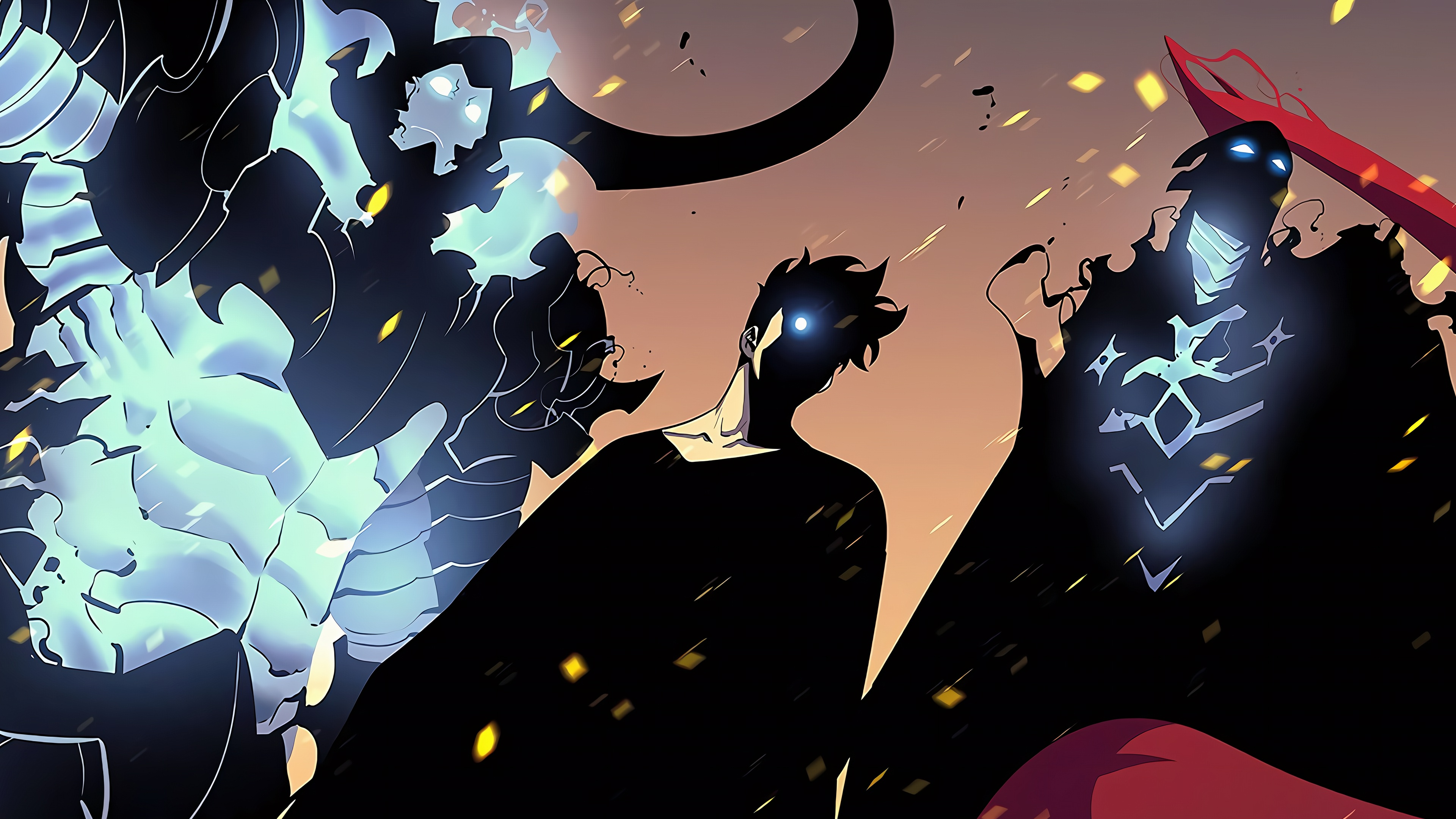 3840x2160 Wallpaper The Demon, Guy, Iron, Sung Jin Woo, Solo Leveling, Igris, Raising The Level Alone For Mobile And Desktop, Section сёнэн, Resolution 3840x2160