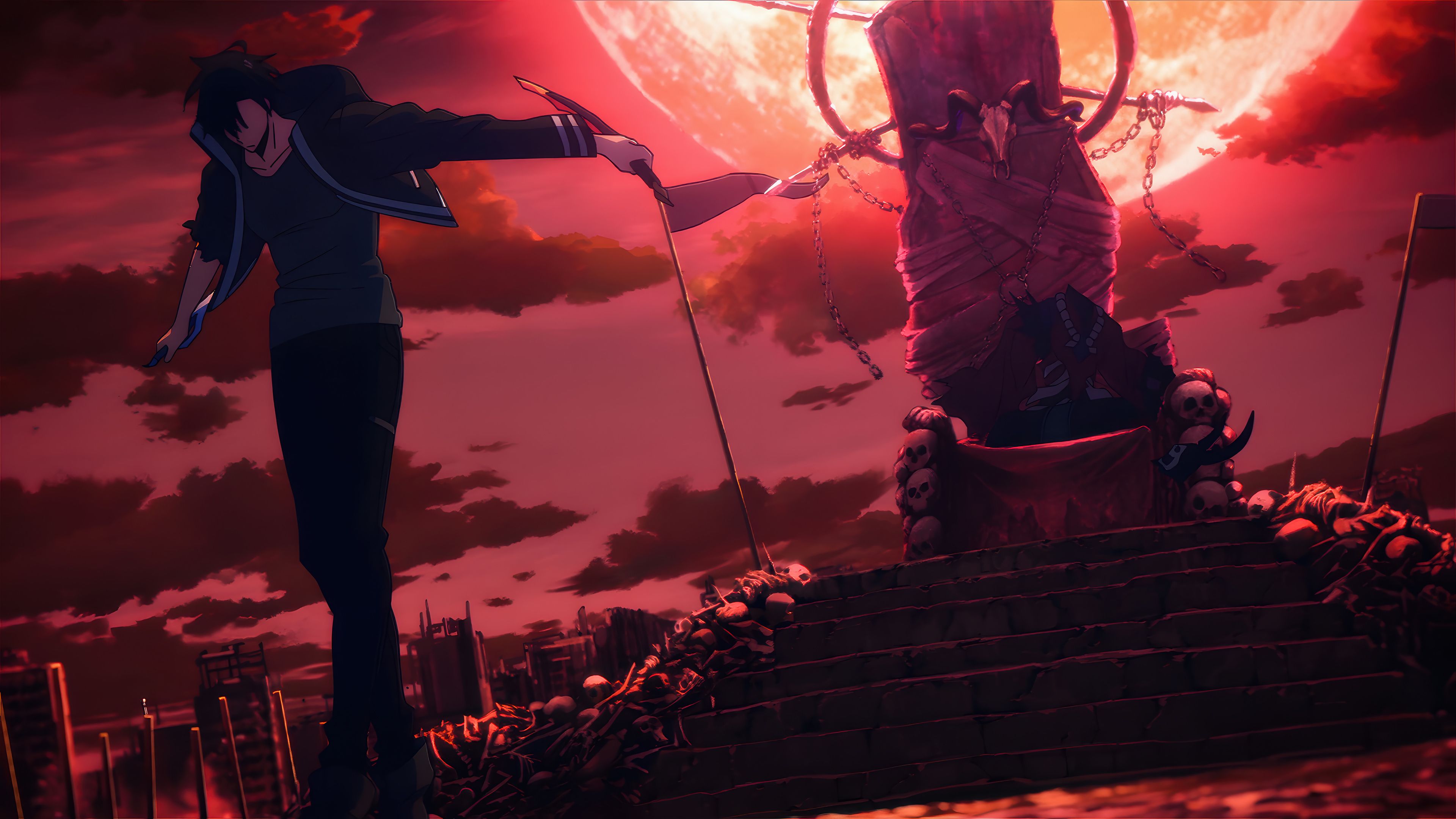3840x2160 Solo Leveling Anime Sung Jinwoo Wallpaper 4K HD PC d