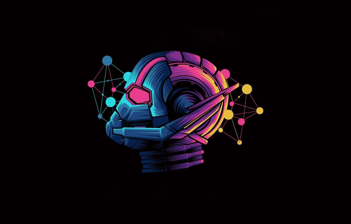1332x850 Wallpaper colorful, fantasy, minimalism, Marvel, digital art