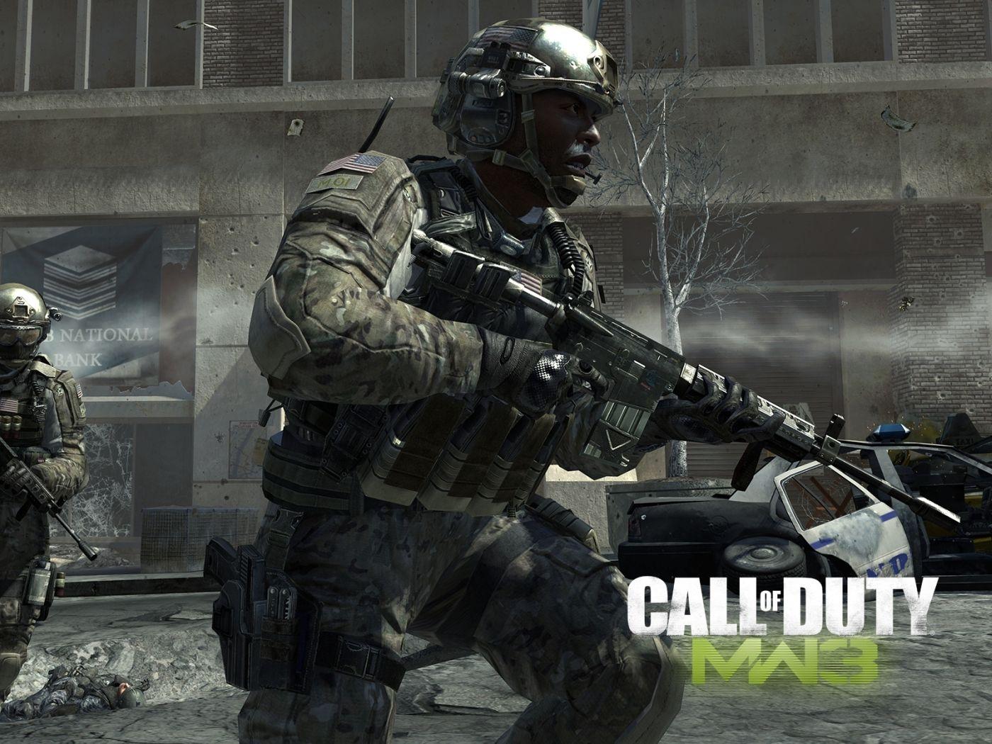 1400x1050 Call Of Duty Modern Warfare Soldiers, Bank Machines