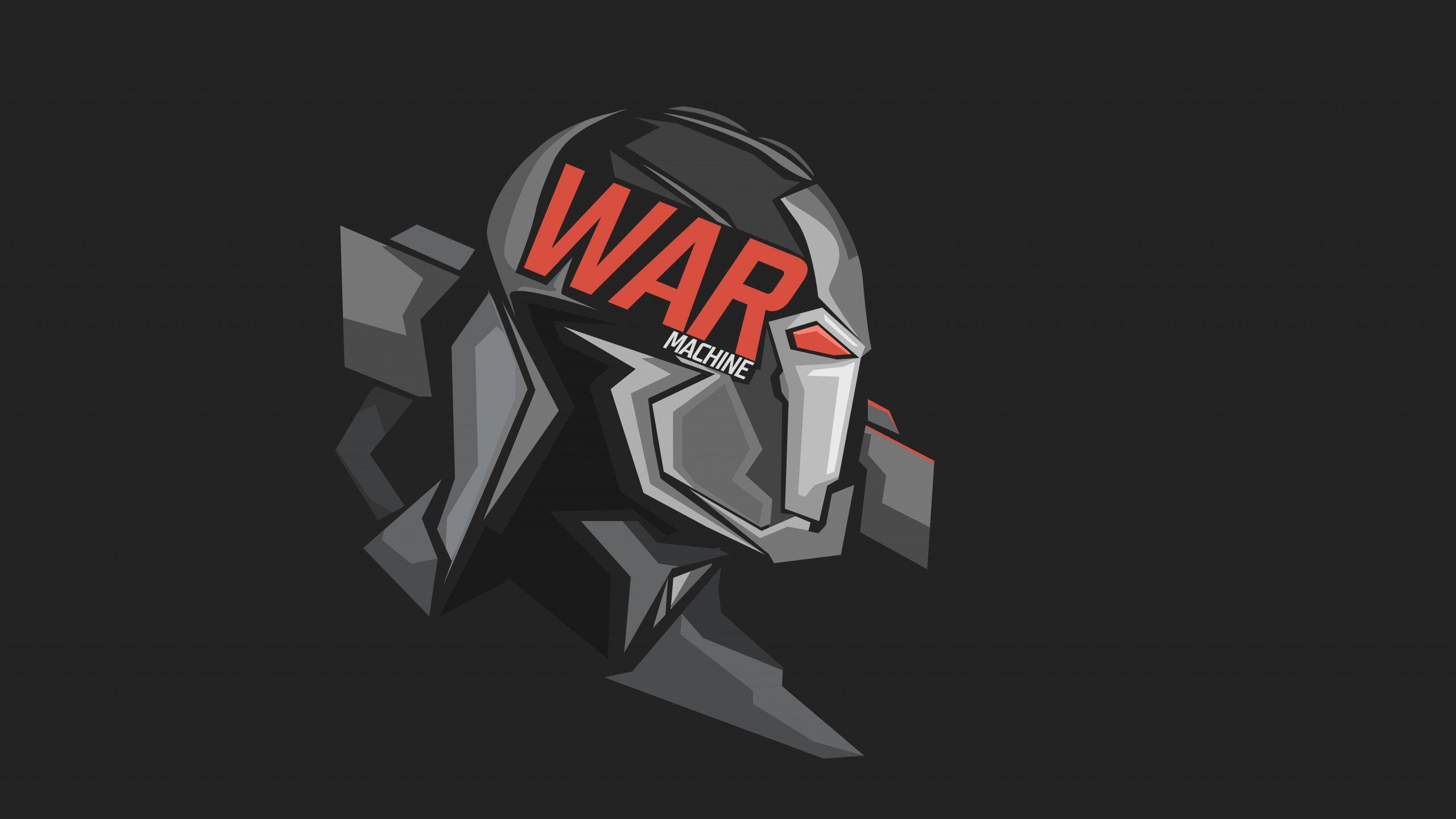 2560x1440 Download War machine, headshot, marvel comics, art wallpaper