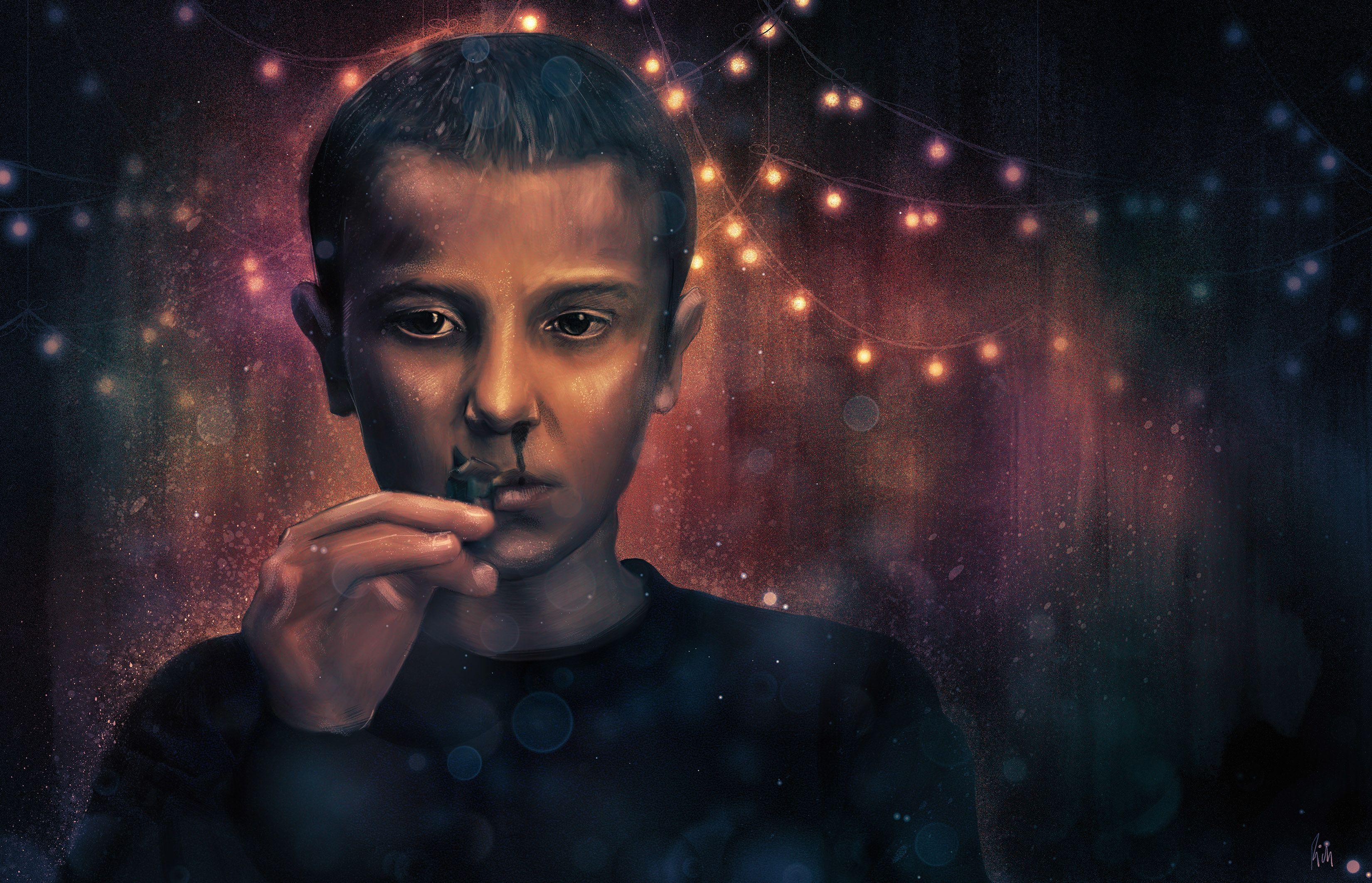 3301x2125 ; Best Eleven Wallpaper from Stranger Things