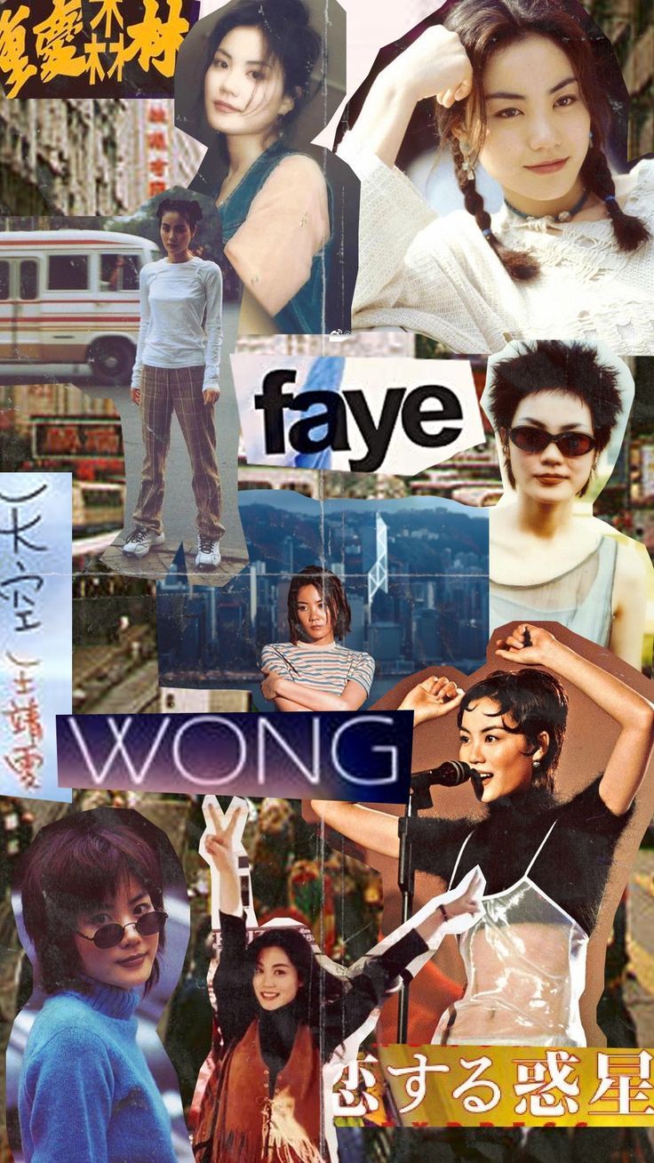 736x1308 Faye Wong wallpaper collage