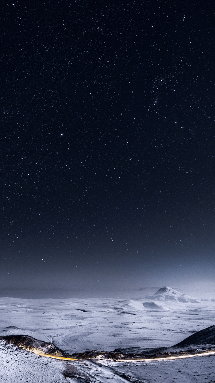 750x1334 Free Wallpaper Phone: night sky stars iphone 6s wallpaper