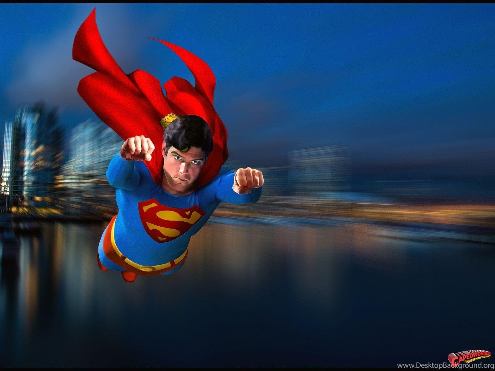 1600x1200 Fullscreen - Superman Christopher Reeve Flying, Download