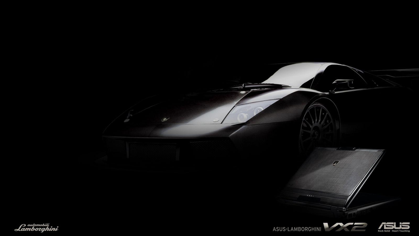 1600x900 Free download HQ Asus Lamborghini Vx2 Black Laptop Wallpaper HQ