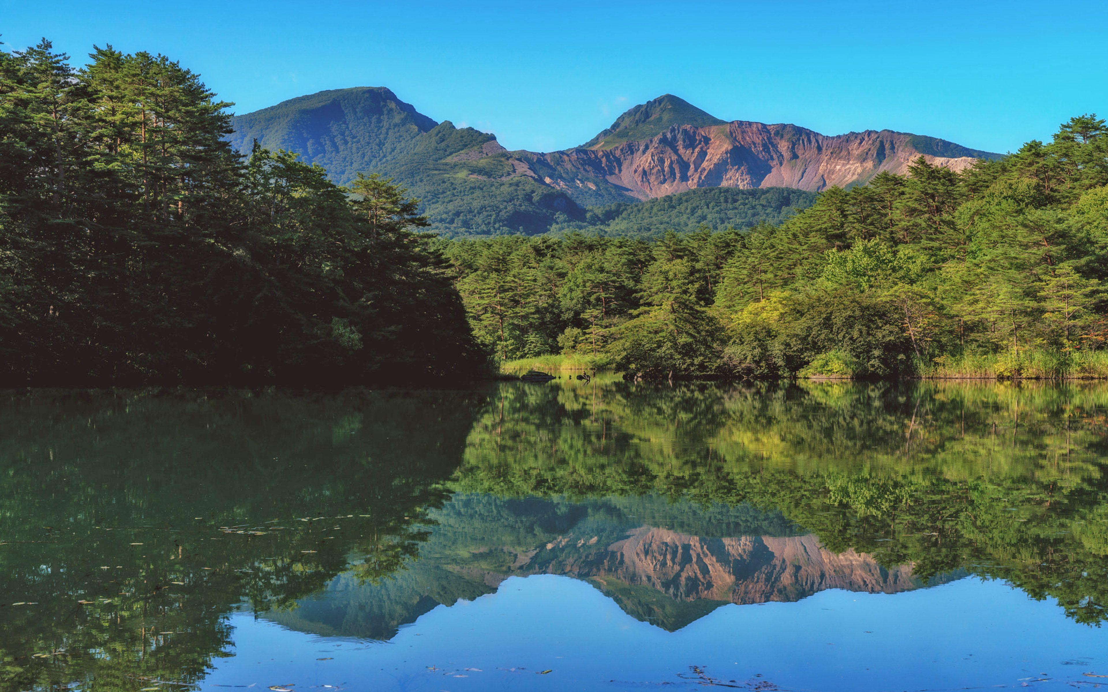 3840x2400 Mount Bandai Stratovolcano In Prefecture Fukushima Japan