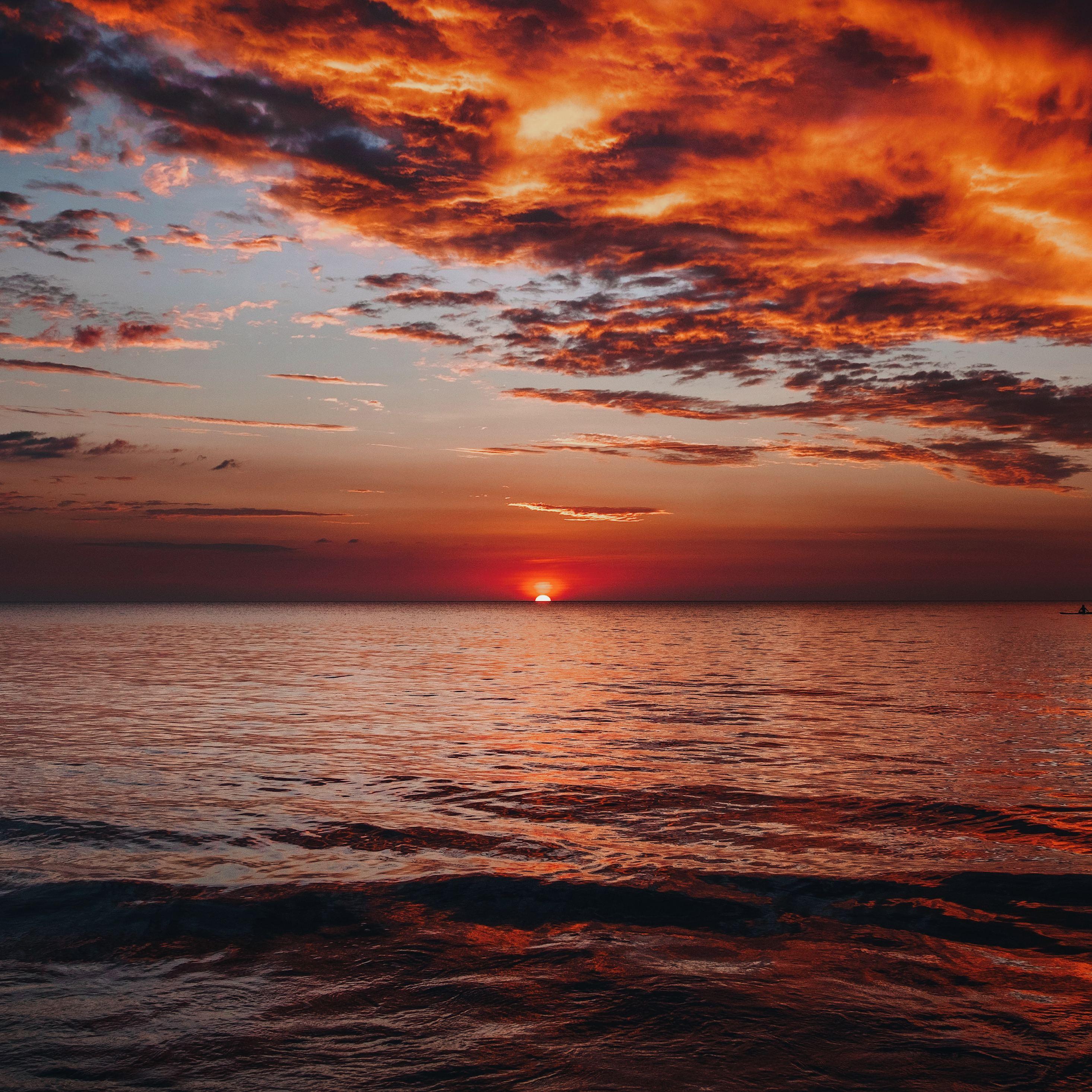 2932x2932 Sunset Nature 5k iPad Pro Retina Display HD 4k