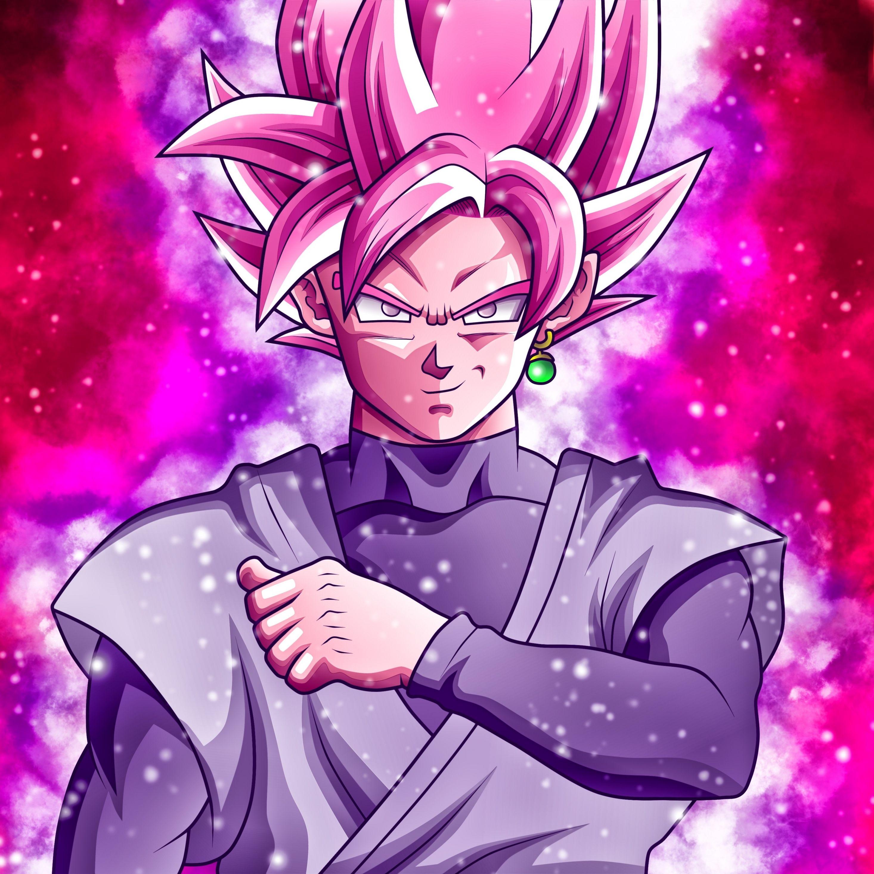 2932x2932 Download 2932x2932 wallpaper black, anime, dragon ball, super