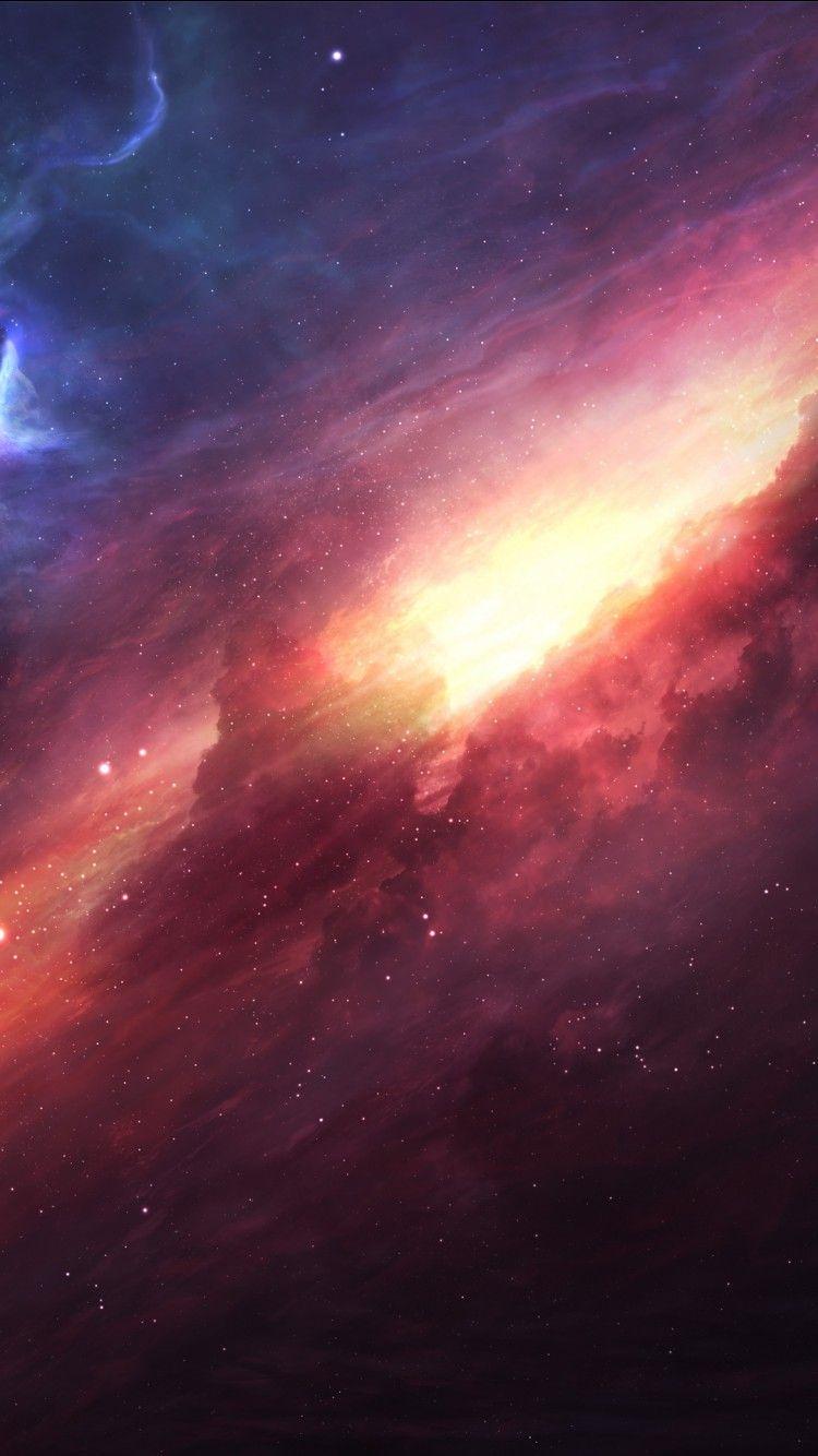 750x1334 Digital Space Universe 4K 8K Wallpaper