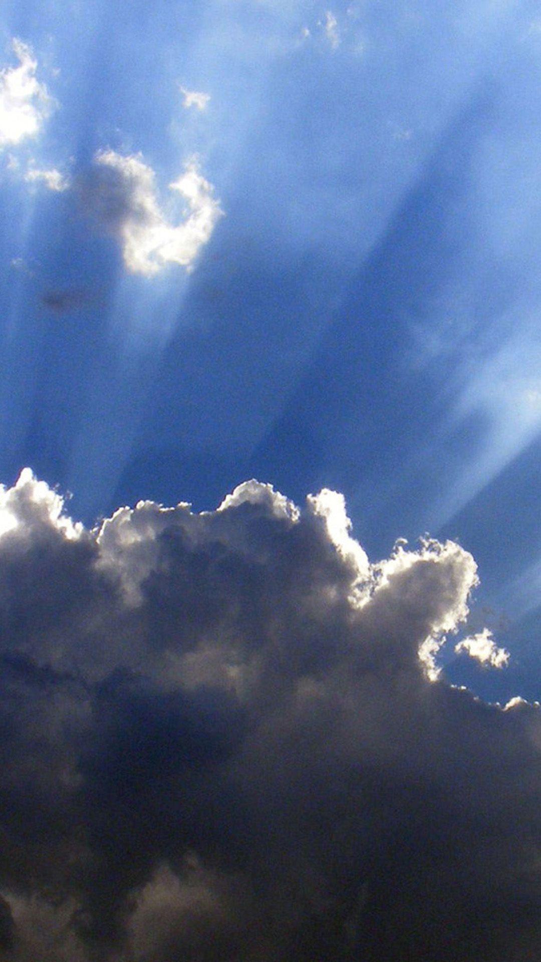 1080x1920 Clouds Sunrays Android wallpaper HD wallpaper