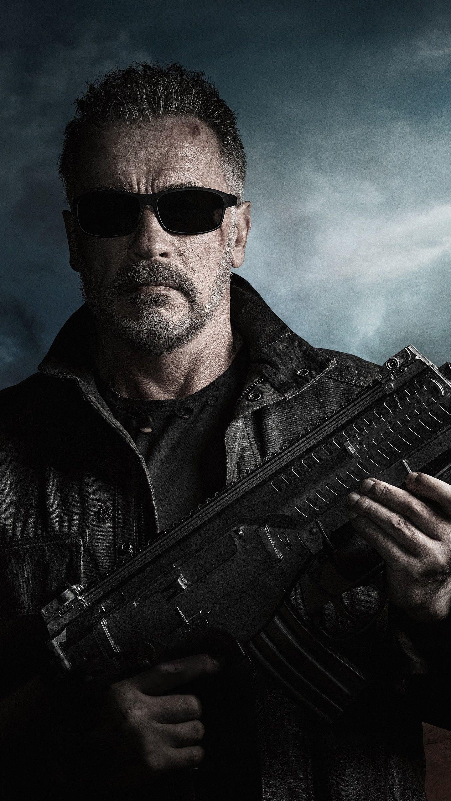 1440x2560 Arnold Schwarzenegger in Terminator Dark Fate 4K Wallpaper. HD