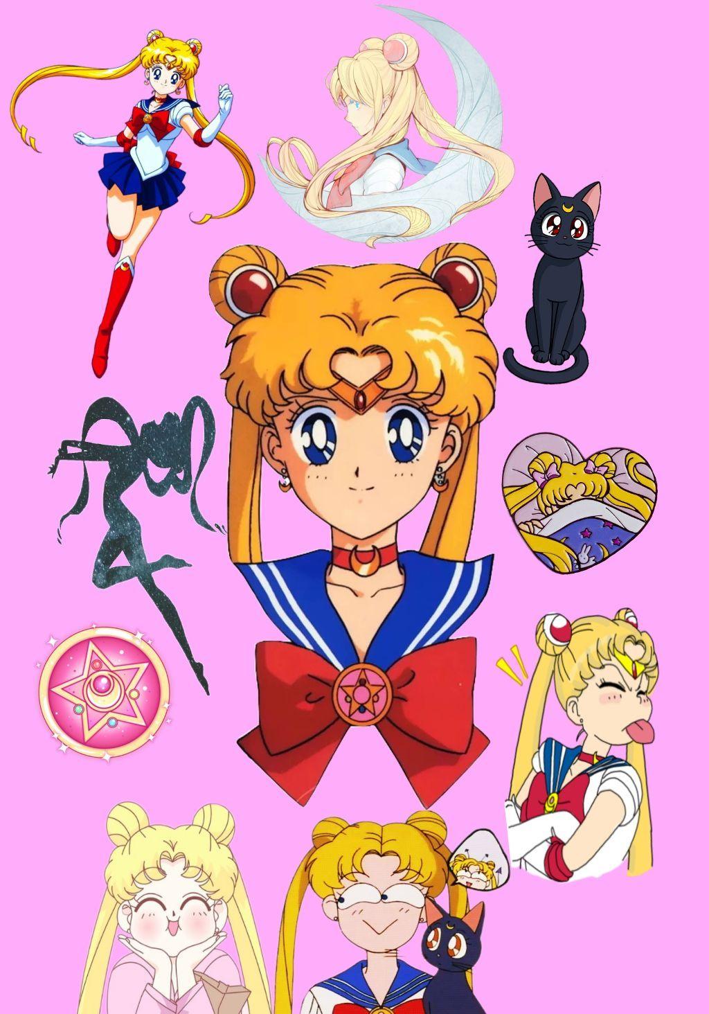 1024x1464 Cute Pink Anime Wallpaper