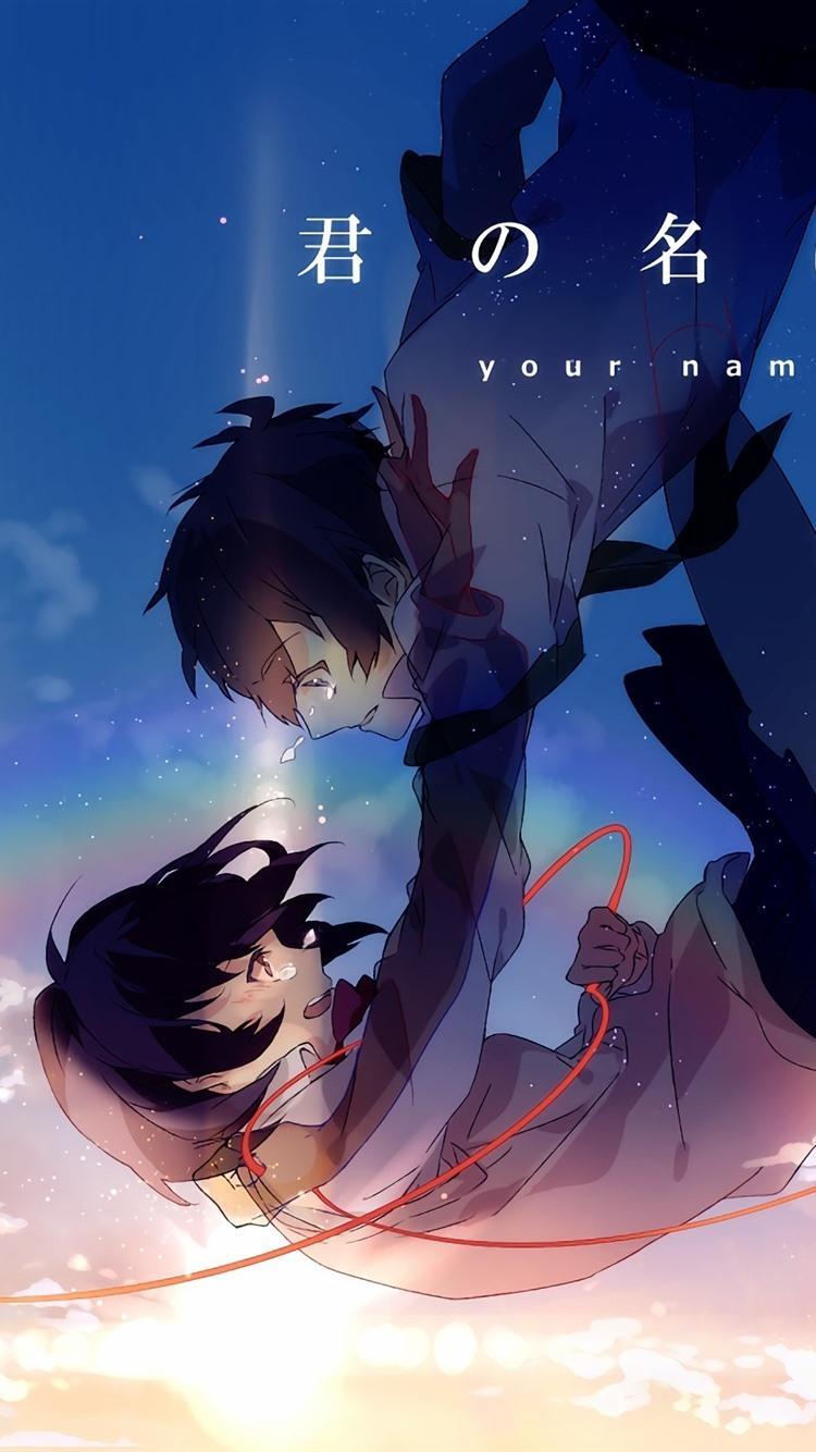 750x1334 Couple Anime iPhone Wallpaper