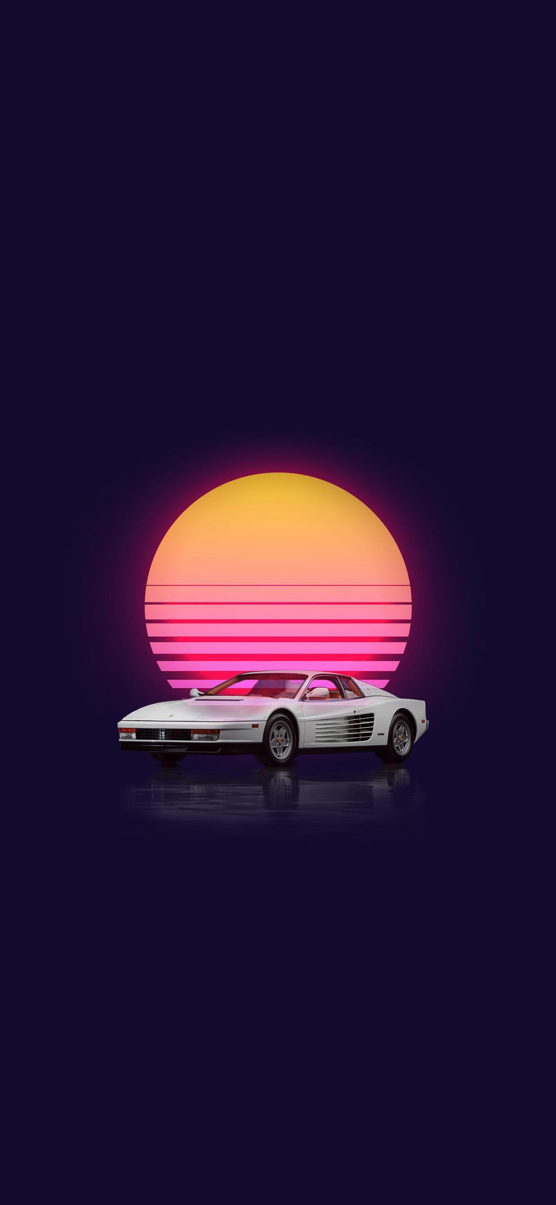 1125x2436 Cocaine Sunset Phone Wallpaper