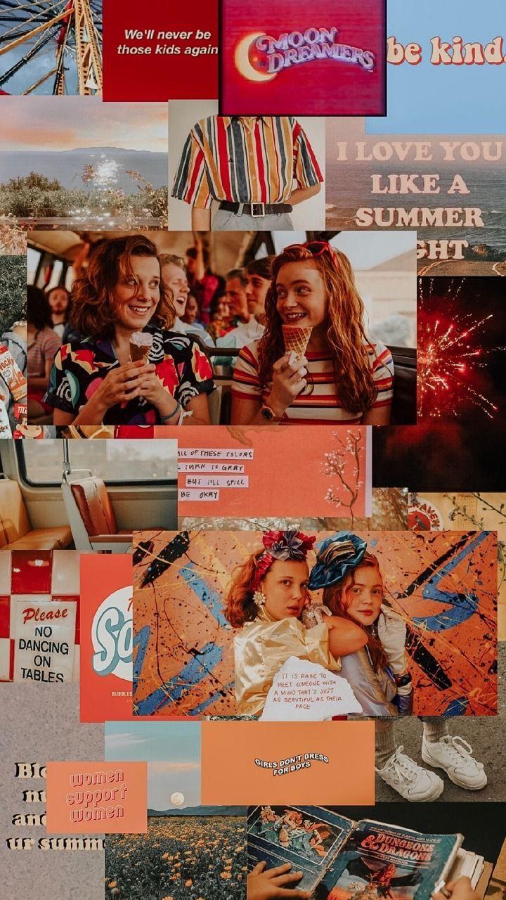 720x1280 Retro Wallpaper iPhone Stranger Things Max And Eleven