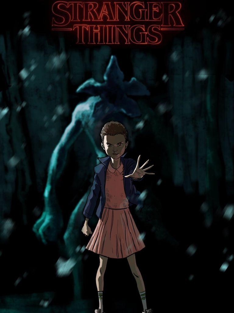 768x1024 Free download Stranger Things Eleven