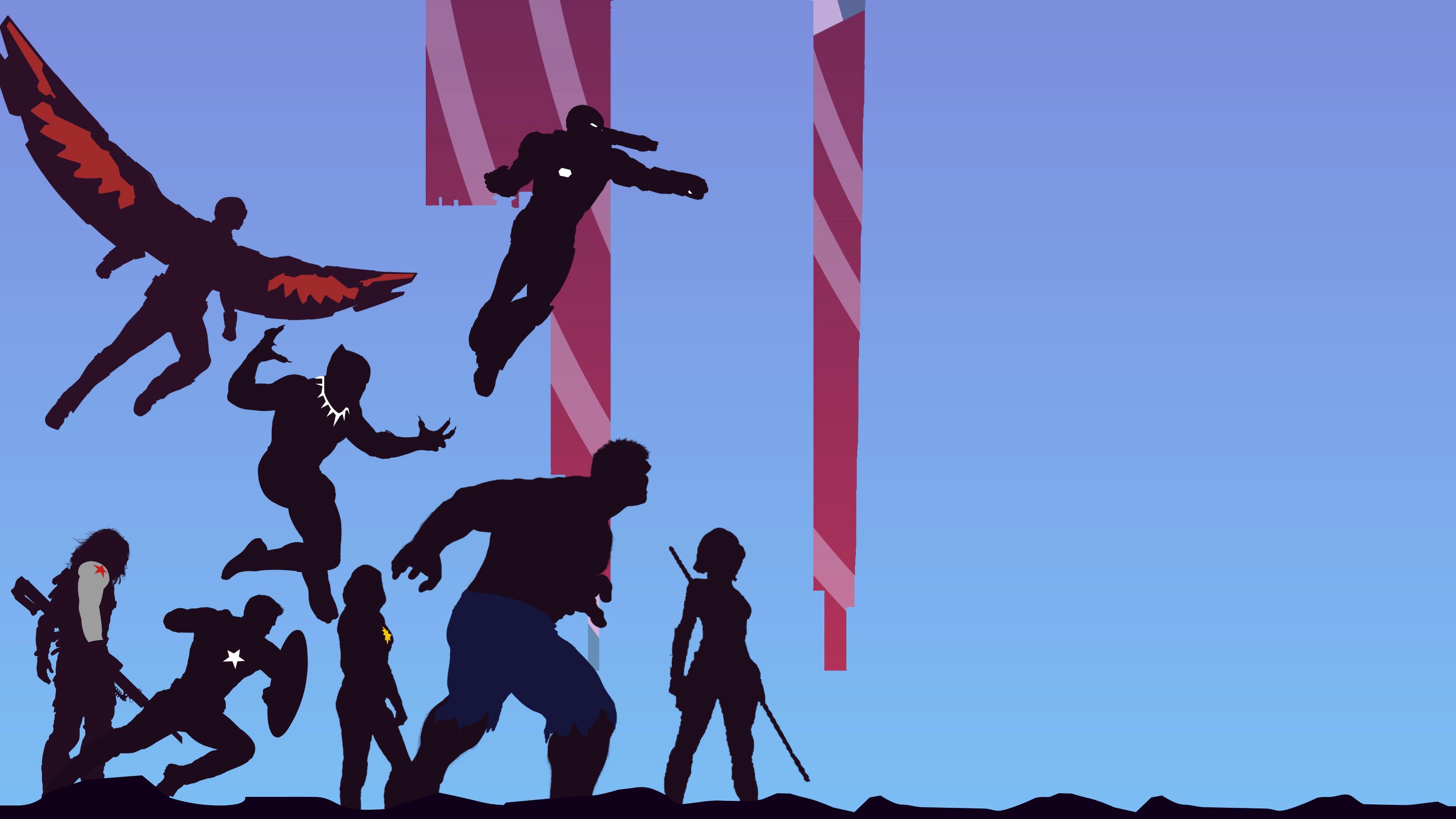 3840x2160 Avengers: Infinity War Minimalist Movie 2018 4K