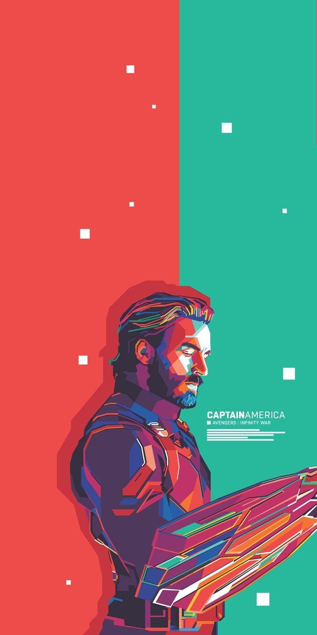 1080x2160 Minimalist Marvel Wallpaper Phone