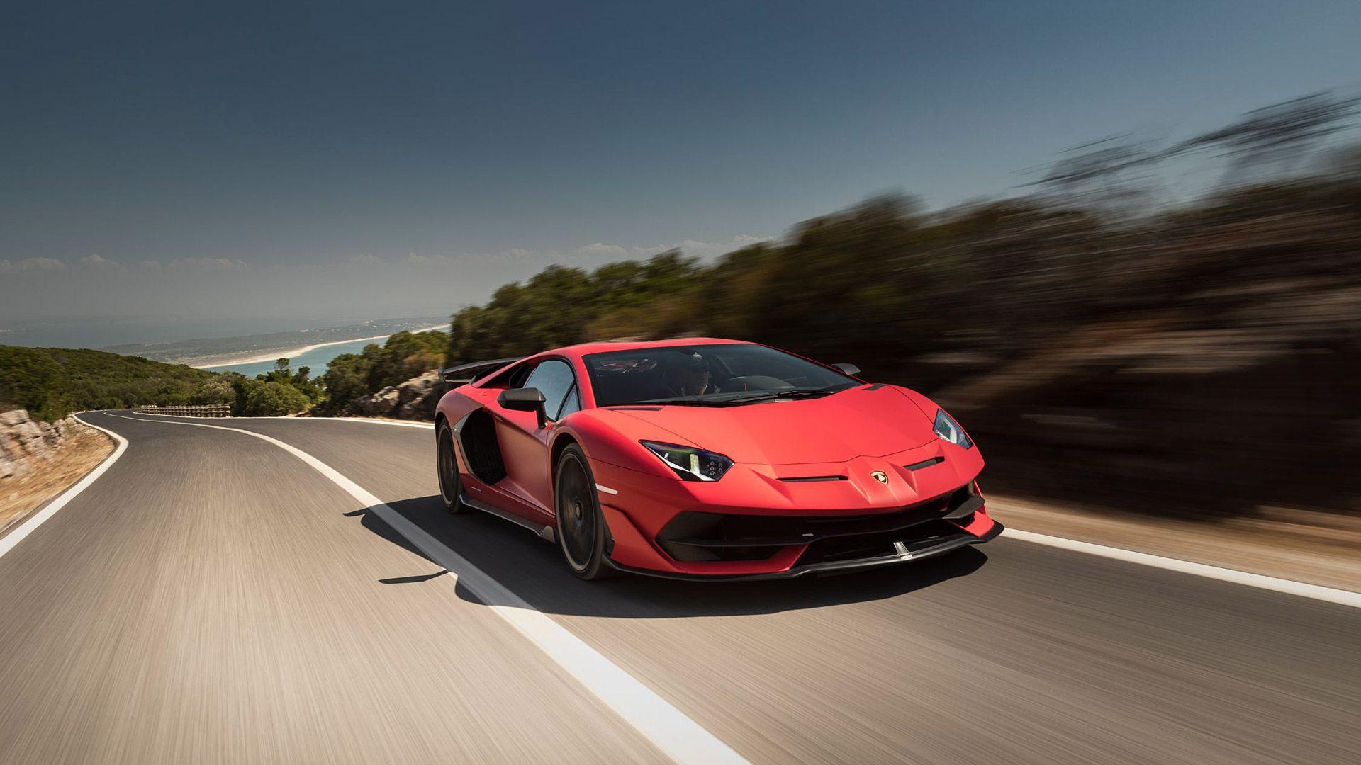 red lamborghini aventador wallpaper