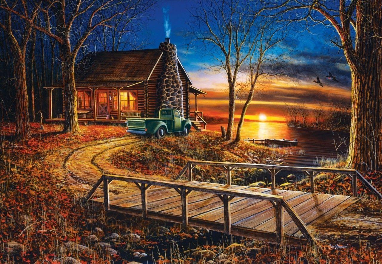 1280x886 Free Cabin Wallpaper
