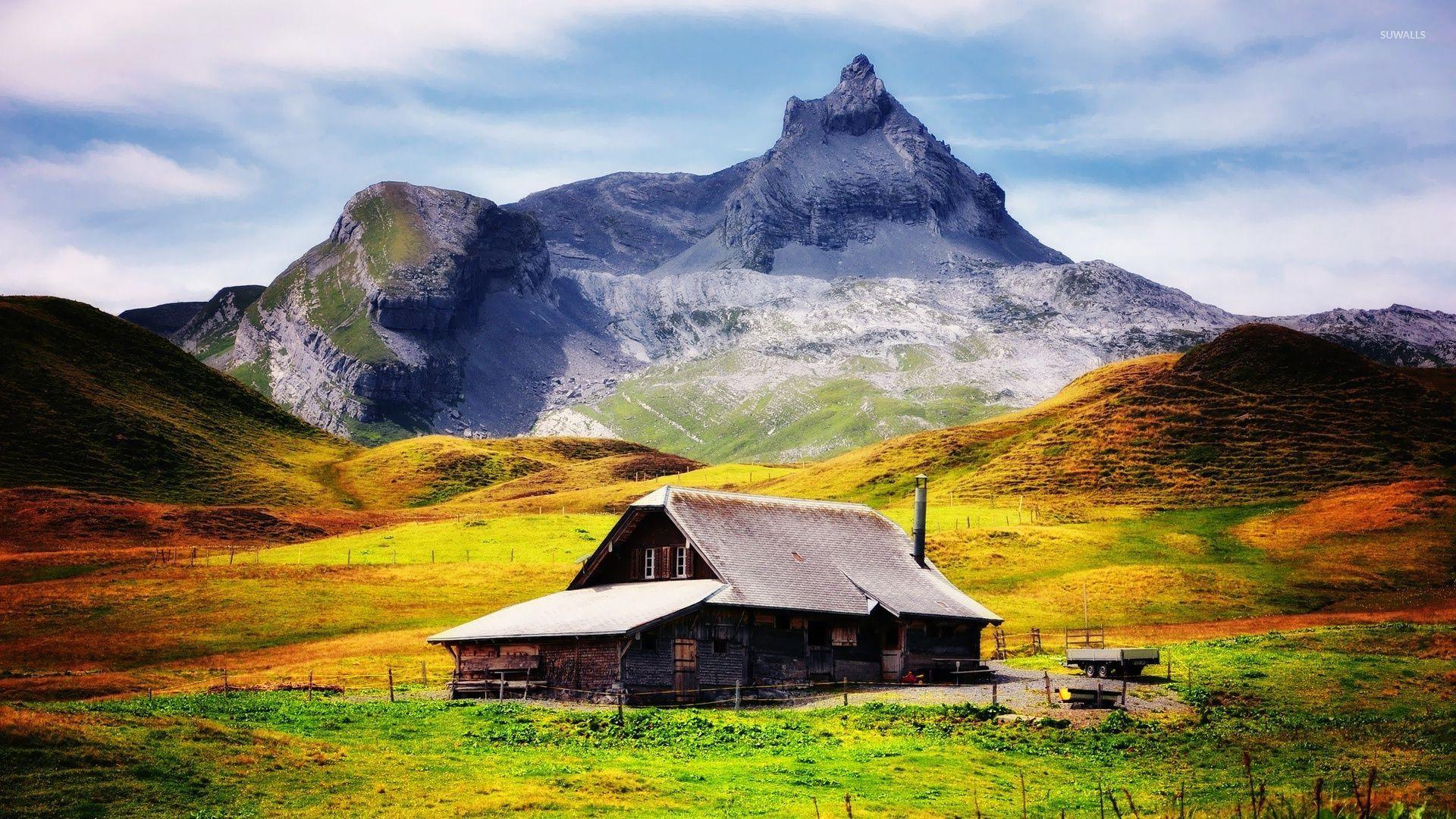 1920x1080 Mountain cabin [2] wallpaper wallpaper