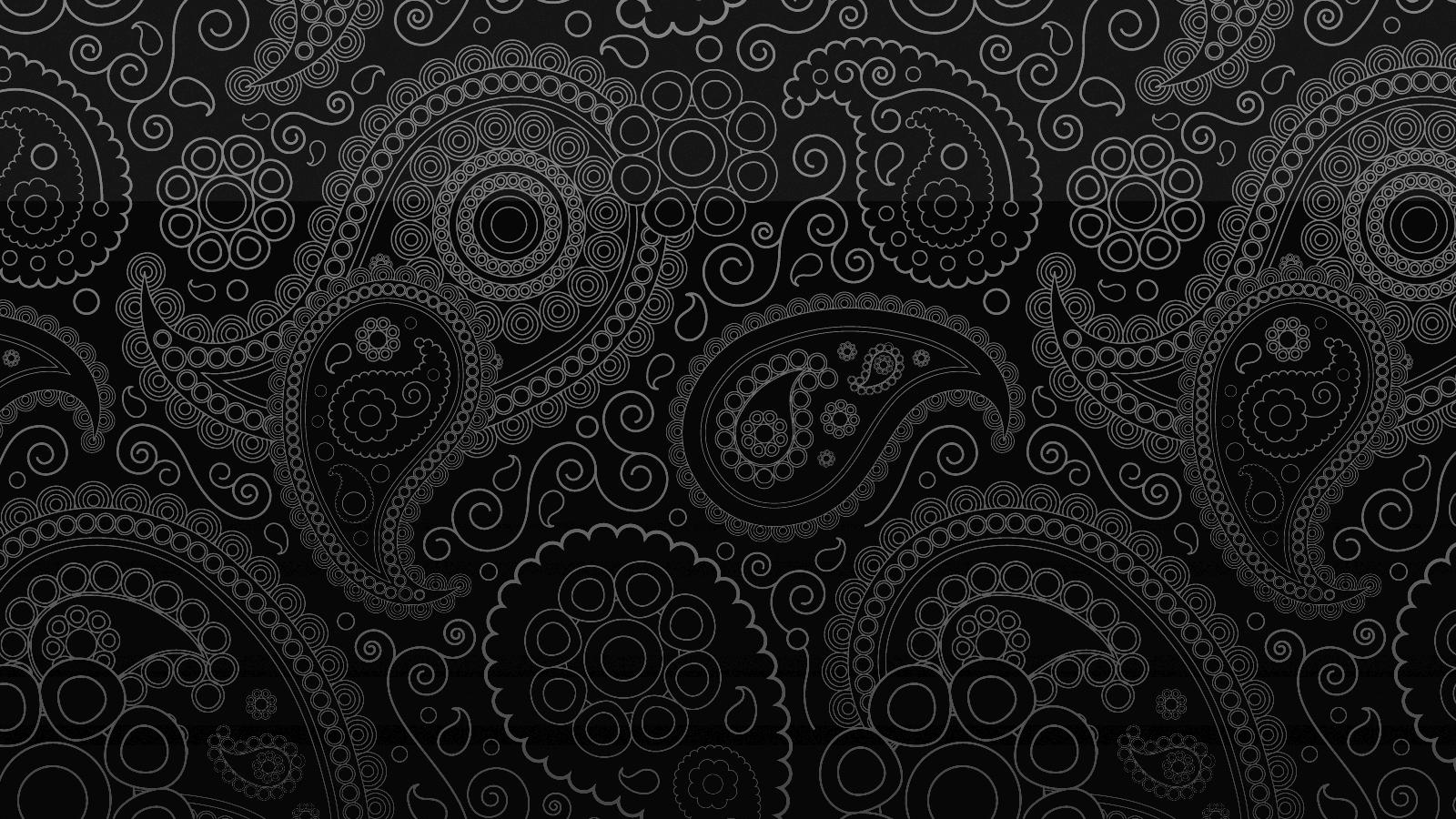 Black Paisley Web Background