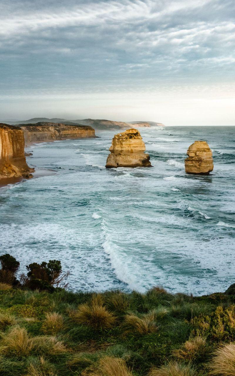 800x1280 Download 800x1280 wallpaper the twelve apostles, coast, victoria
