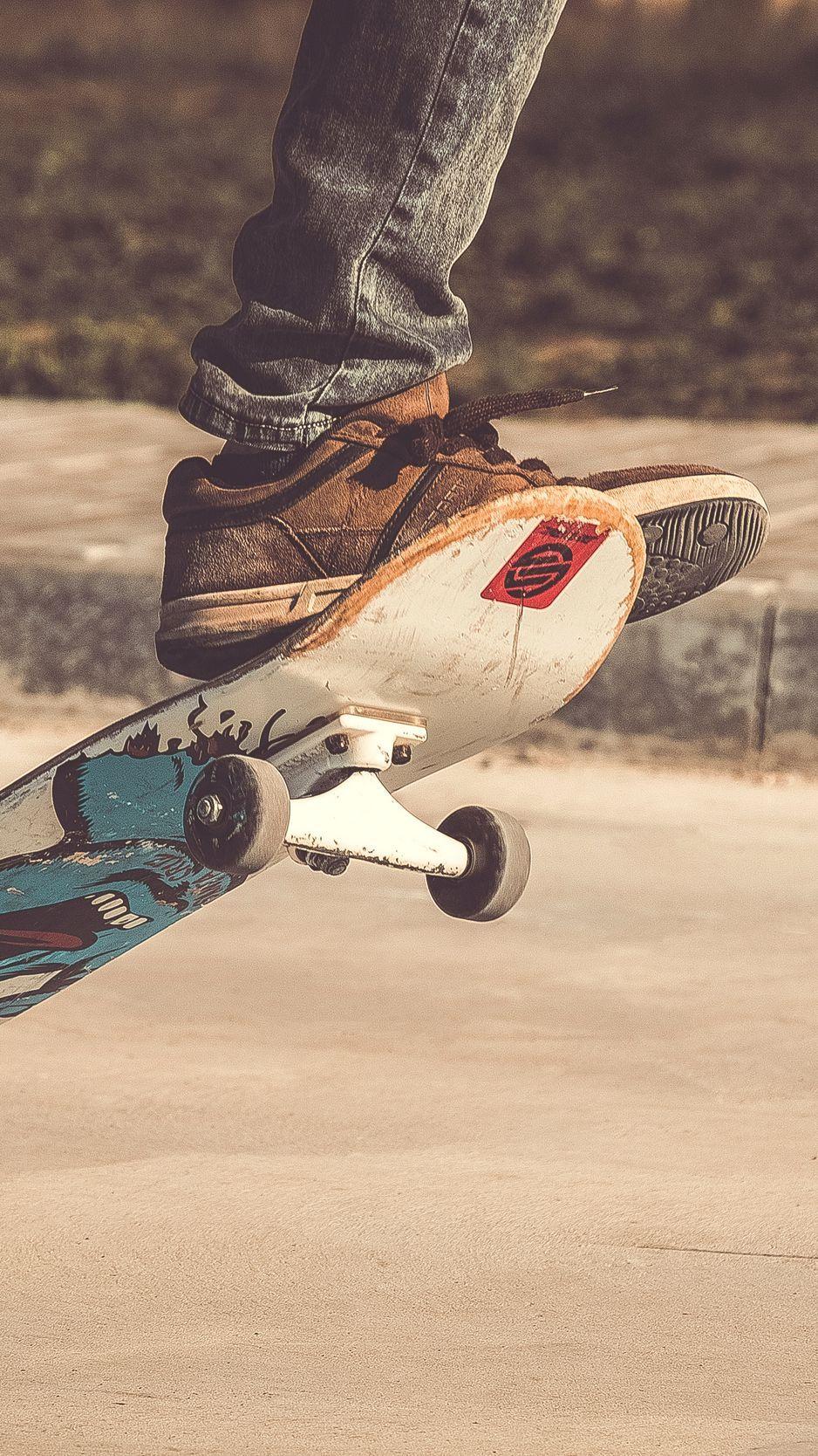938x1668 Download wallpaper 938x1668 skateboard, sneakers, sports iphone 8