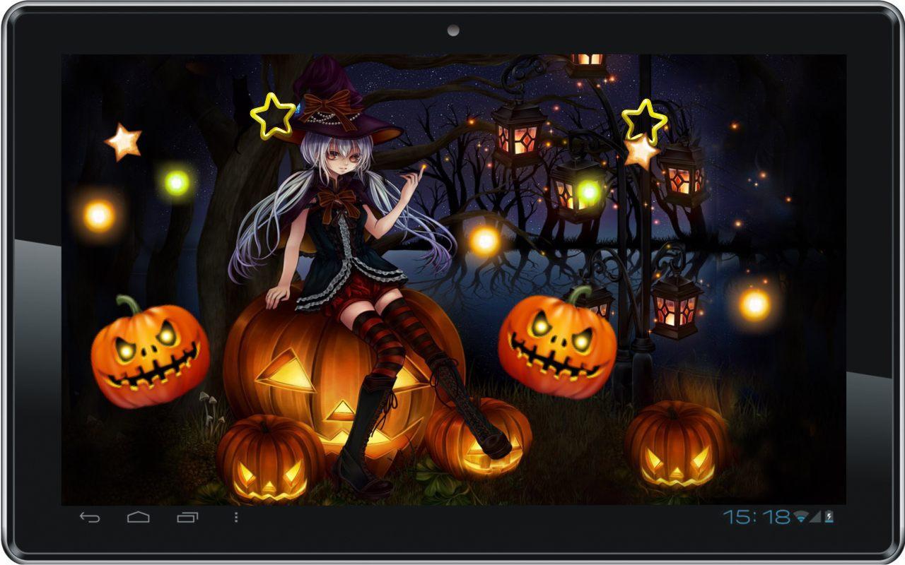 1280x800 Live Halloween Wallpaper Group Wallpaper Anime