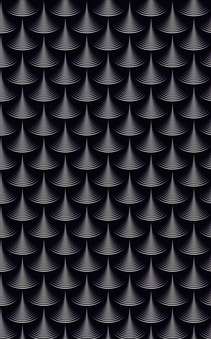 800x1280 Download 800x1280 wallpaper Black and white, pattern, scales