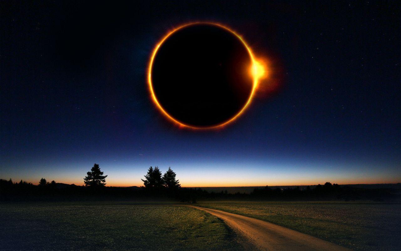 1280x800 Download wallpaper: Fantasy solar eclipse 1280x800