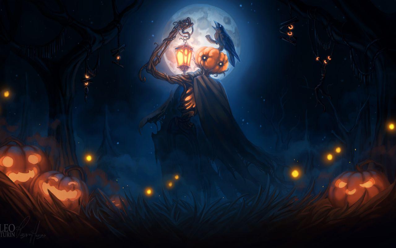 1280x800 Halloween 2018 Digital Art 4k 720P HD 4k Wallpaper