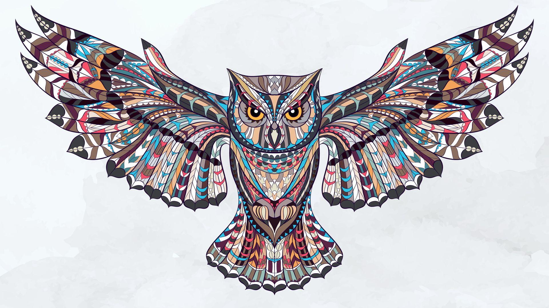 1920x1080 Abstract Owl desktop PC and Mac wallpaper