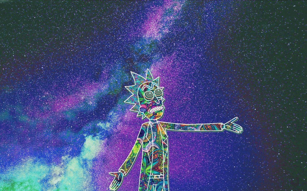 1280x800 Download 1280x800 wallpaper abstract, digital art, rick and morty
