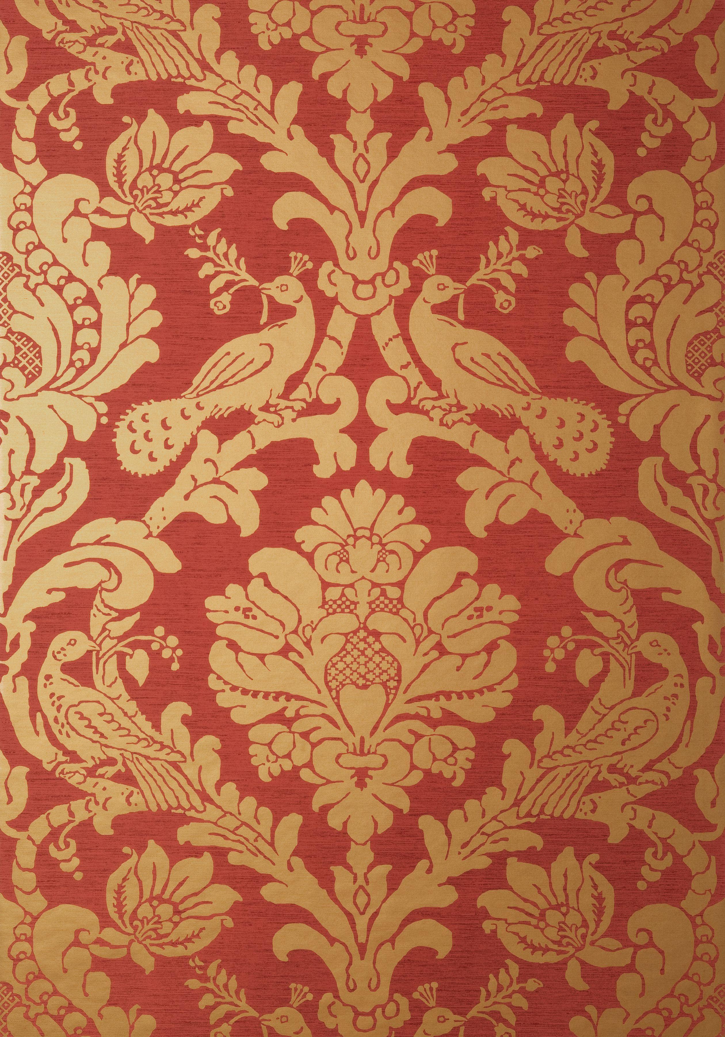 Red Damask Wallpapers Top Free Red Damask Backgrounds Wallpaperaccess