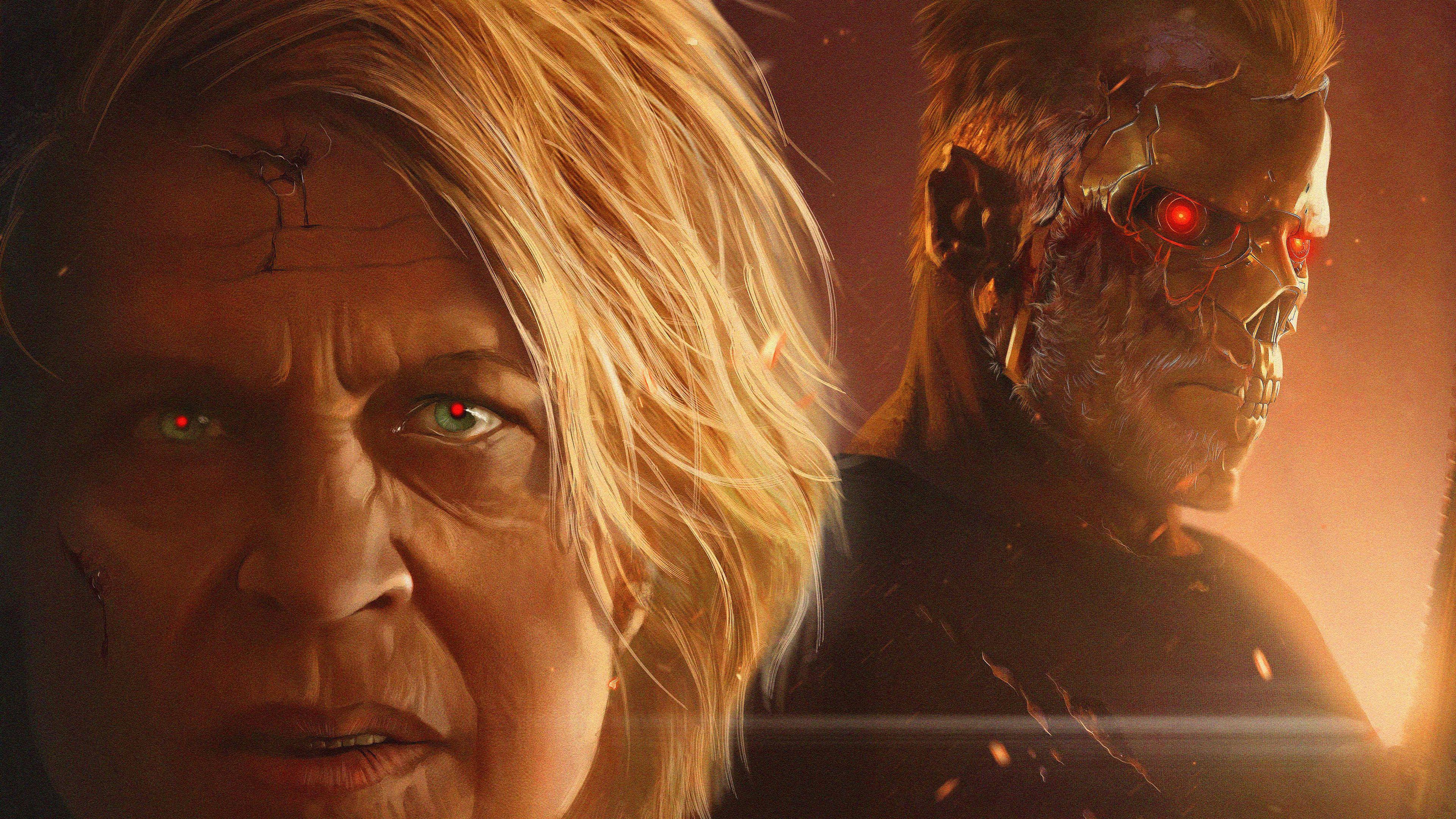 3840x2160 Wallpaper 4k 2019 Terminator Dark Fate Art Wallpaper