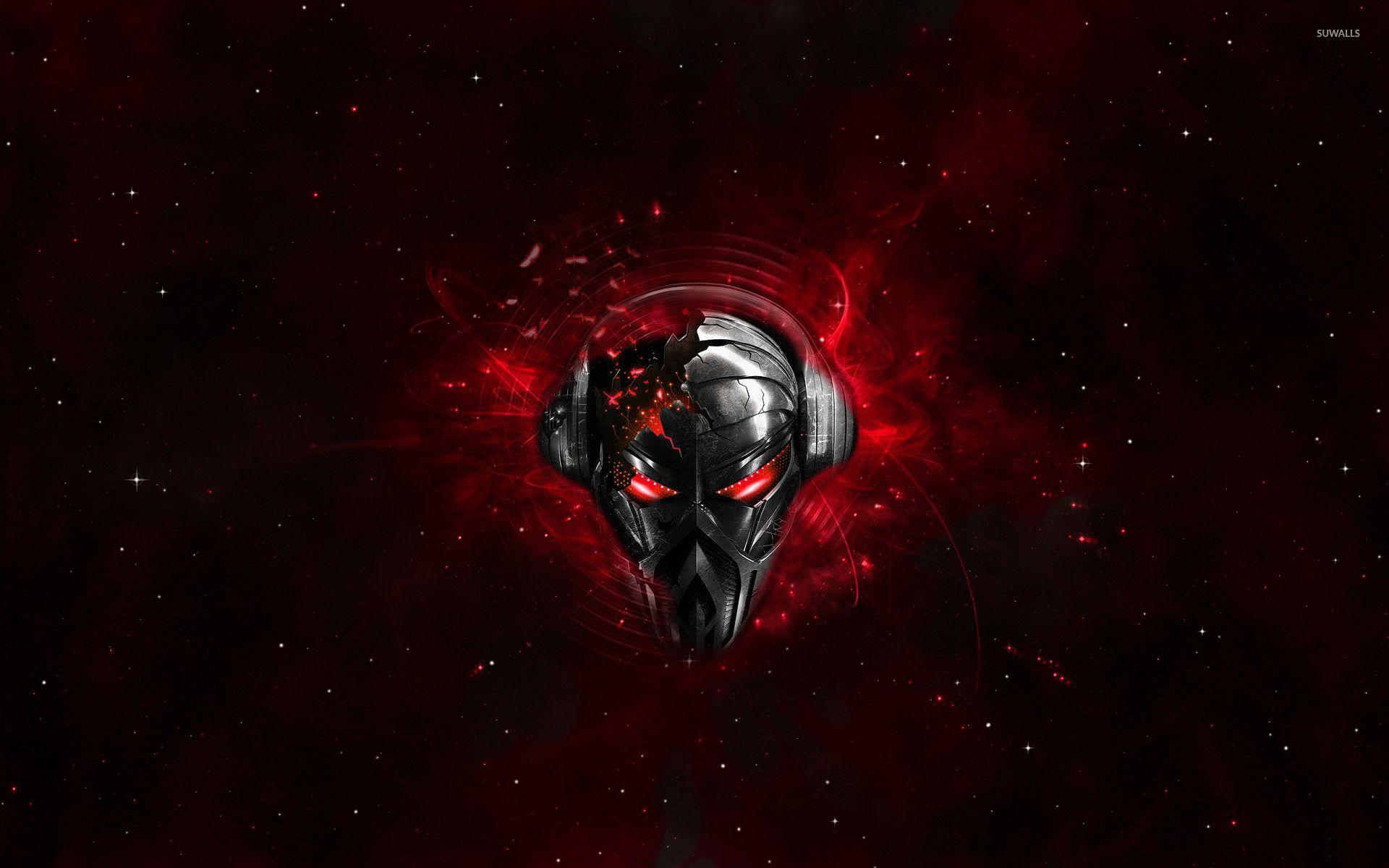 1920x1200 Robot with headphones wallpaper wallpaper