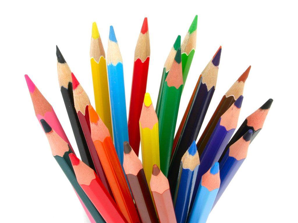 1024x768 wallpaper: Colored Pencils