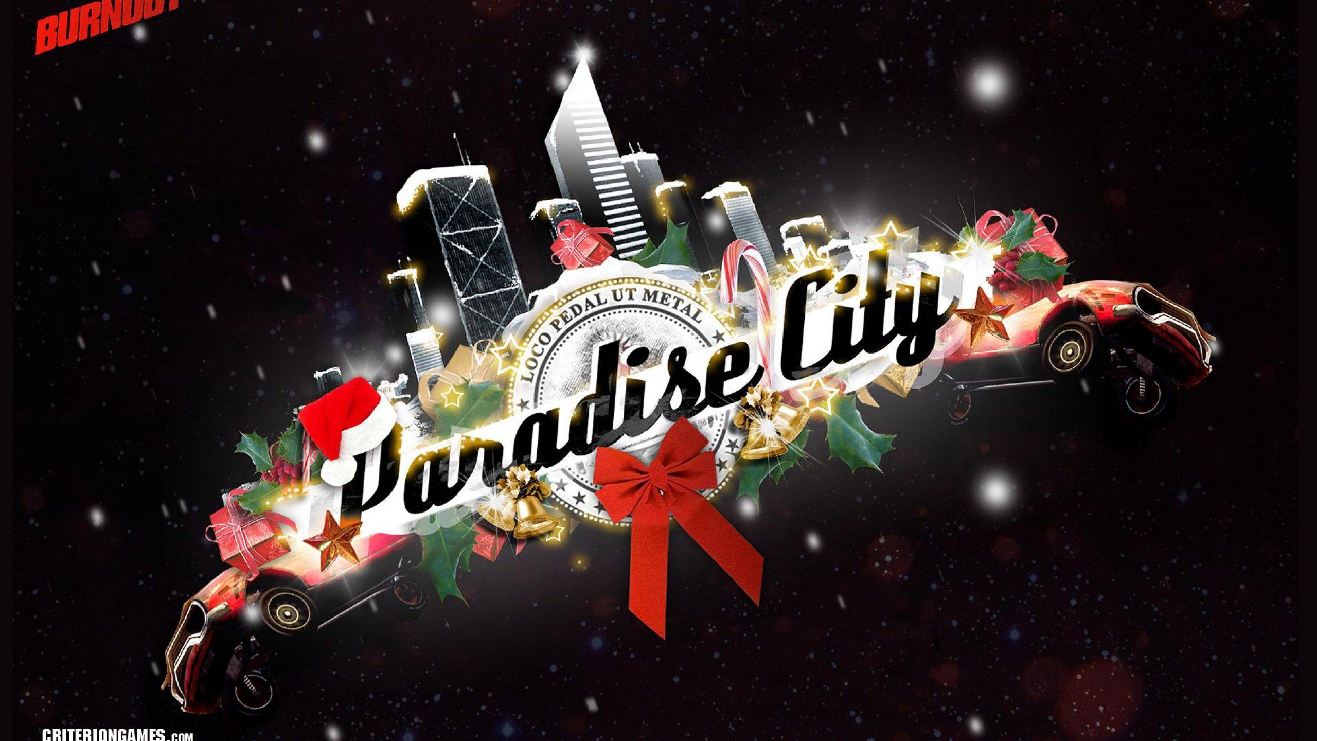 2560x1440 Download 2560x1440 Burnout Paradise Christmas wallpaper