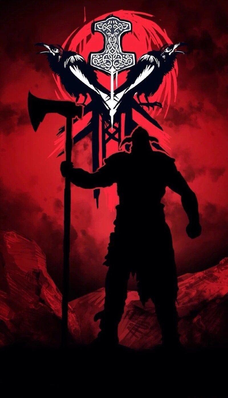 800x1399 Represent the Vikings with this mobile wallpaper