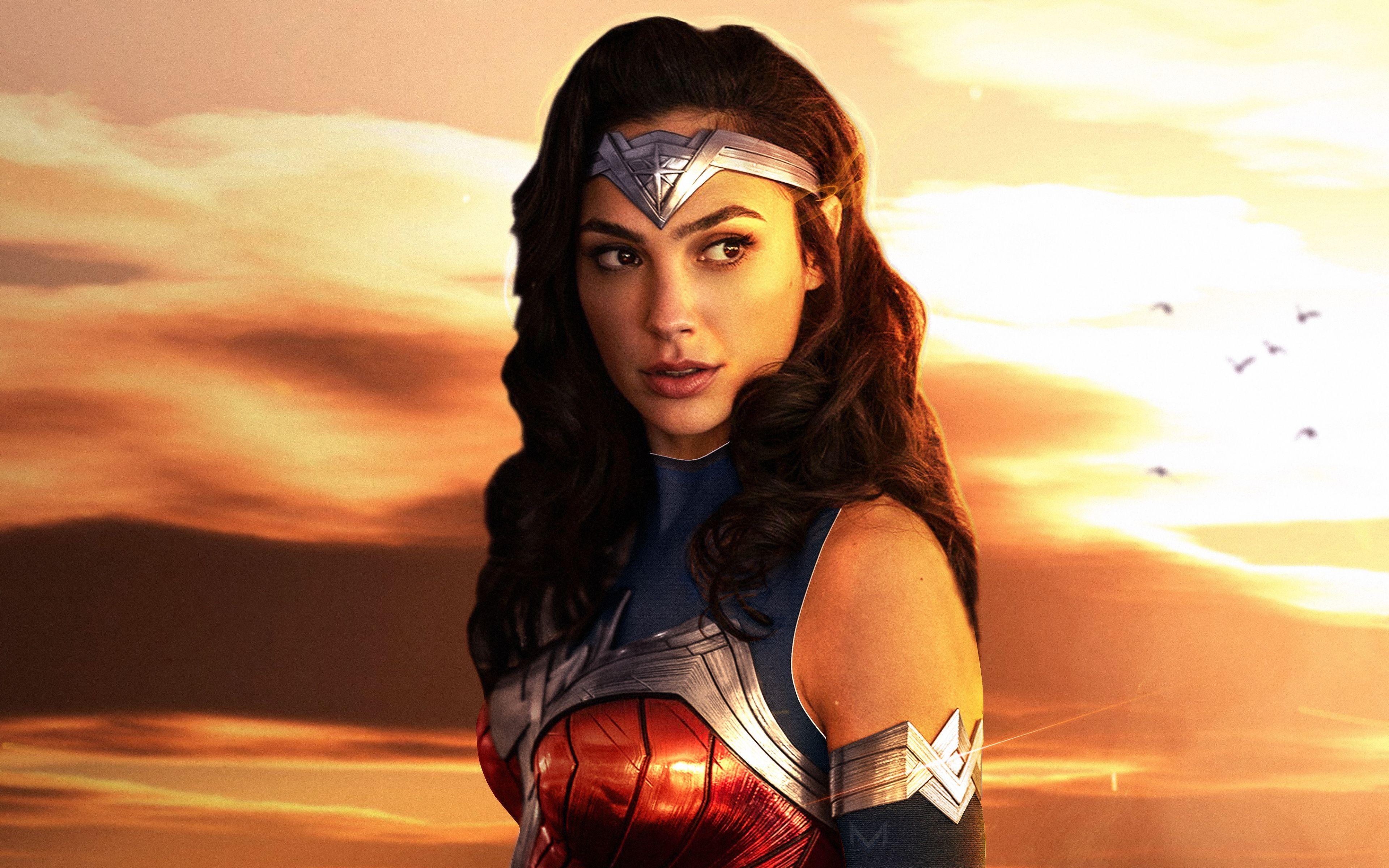 3840x2400 Download 2019 movie, Wonder Woman Gal Gadot, art wallpaper
