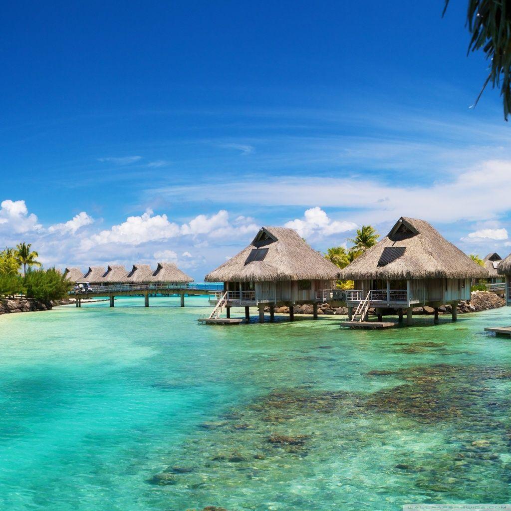 1024x1024 Bora Bora Desktop Wallpaper