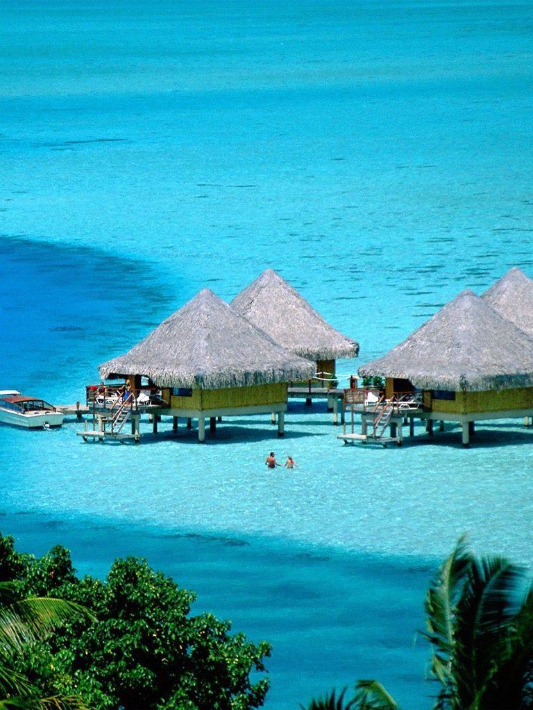 768x1024 Landmarks Bora Island iPhone HD Wallpaper Free